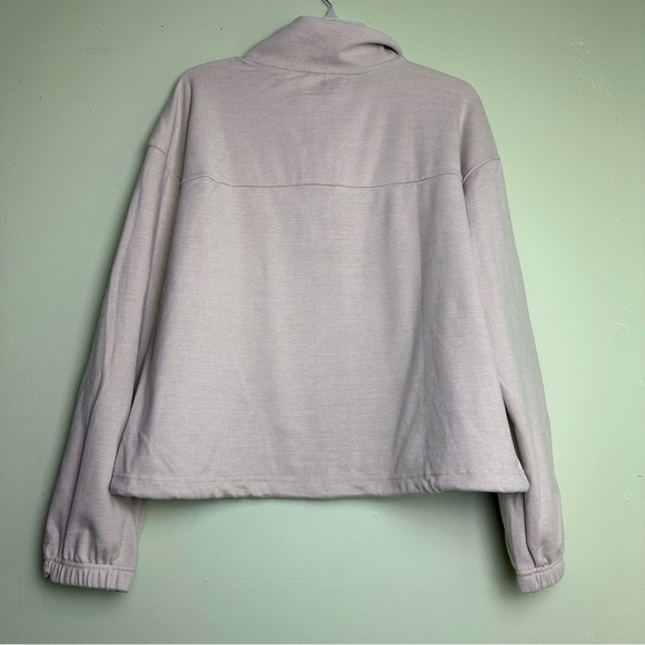 Avalanche 3/4 Zip Long Sleeve Pullover Sweatshirt Beige Women’s Size Large - Picture 2 of 9